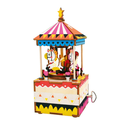 Robotime - DIY Music Box; Merry-go-round - Hobby Recreation Products