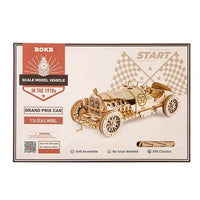 Robotime - Scale Model Vehicles; V8 Grand Prix Car - Hobby Recreation Products