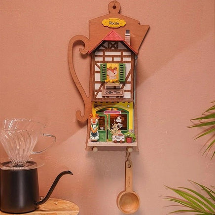 Robotime - Wall Hanging Series; Lazy Coffee house - Hobby Recreation Products