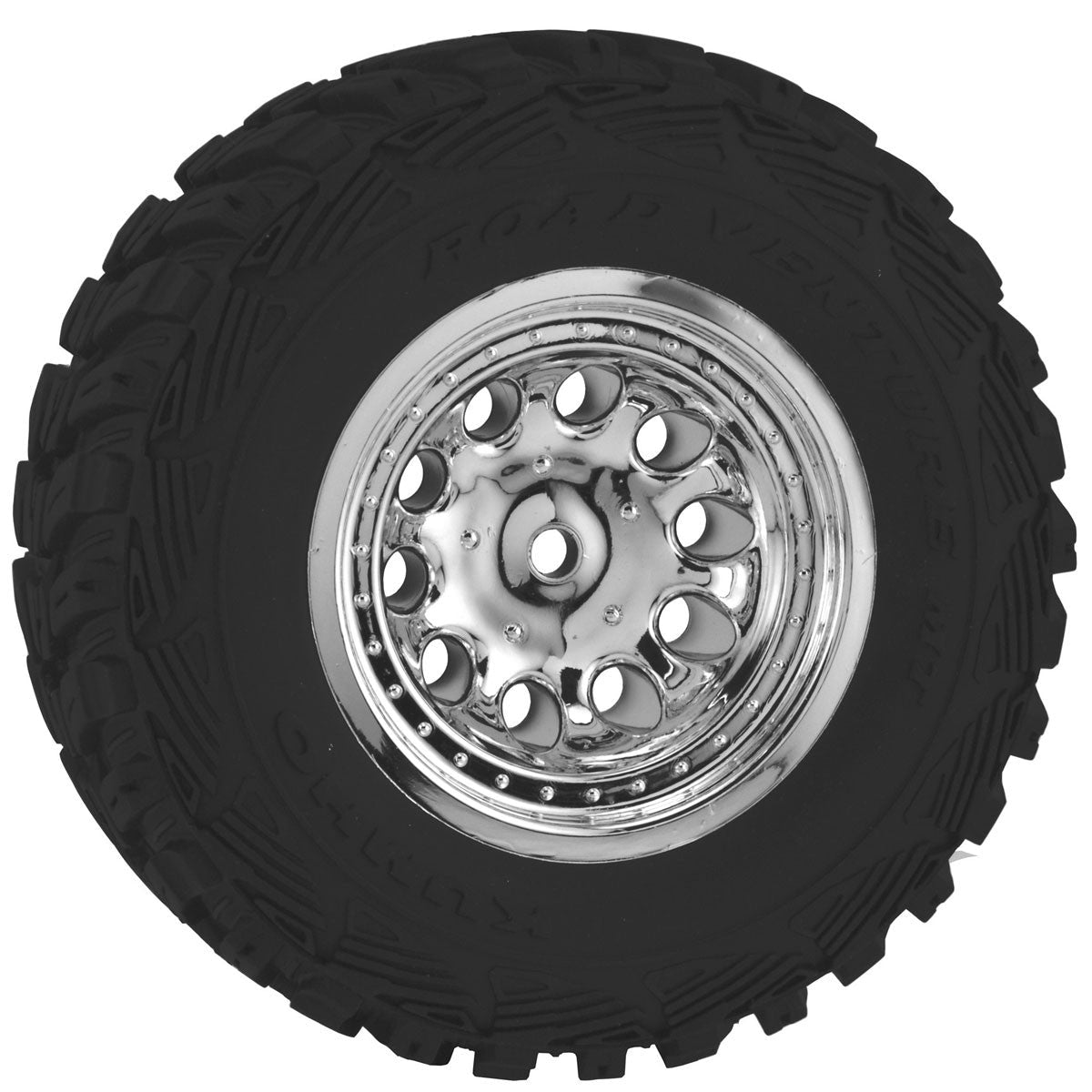 CHROME REVOLVER WHEELS - TRAXXAS SLASH 2WD FRONT| Hobby Recreation Products