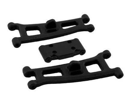 RPM R/C Products - GT2,SC10 FR A-ARM/BULKHEAD BLK - Hobby Recreation Products
