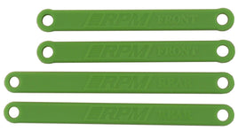 RPM R/C Products - HEAVY DUTY CAMBER LINKS FOR E-RUSTLER & E-STAMPEDE - GREEN - Hobby Recreation Products