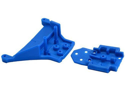 RPM R/C Products - LCG Slash 4×4, Rustler 4×4 & Rally Front Bulkhead – Blue - Hobby Recreation Products