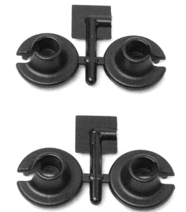 RPM R/C Products - LOWER SPRING CUPS FOR LOSI & SLASH, RALLY, NITRO SLASH (BLACK) - Hobby Recreation Products