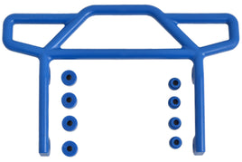 RPM R/C Products - Rear Bumper for the Traxxas Electric Rustler - Blue - Hobby Recreation Products