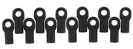 RPM R/C Products - SHORT RODS ENDS - BLACK - Hobby Recreation Products