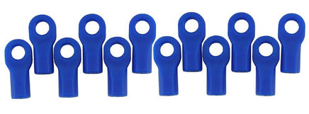 RPM R/C Products - SHORT RODS ENDS - BLUE - Hobby Recreation Products