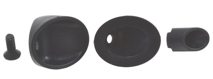 RPM R/C Products - THROUGH THE BODY MOCK SIDE EXHAUST TIPS - BLACK - Hobby Recreation Products