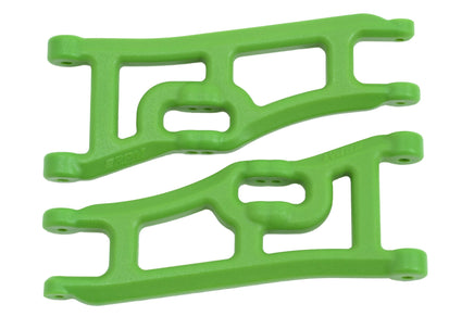 RPM R/C Products - WIDE FRONT A-ARMS, TRAXXAS E-RUSTLER & STAMPEDE 2WD - GREEN - Hobby Recreation Products