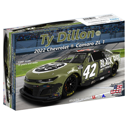 Salvinos JR Models - 1/24 GMS Racing Ty Dillon 2022 Camaro - Primary Livery Plastic Model Car Kit - Hobby Recreation Products