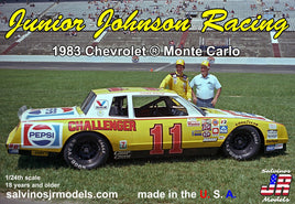Salvinos JR Models - 1/24 Junior Johnson Racing 1983 Chevrolet Monte Carlo, Driven by Darrell Waltrip Plastic Model Car K - Hobby Recreation Products