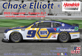 Salvinos JR Models - 1/24 Scale Hendrick Motorsports Chase Elliott 2022 Camaro-Multiple Liveries Model Kit - Hobby Recreation Products