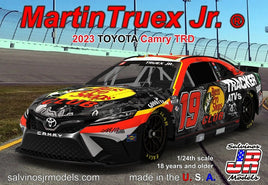 Salvinos JR Models - 1/24 Scale Joe Gibbs Racing Martin Truex Jr 2023 Toyota Camry Plastic Model Kit - Hobby Recreation Products