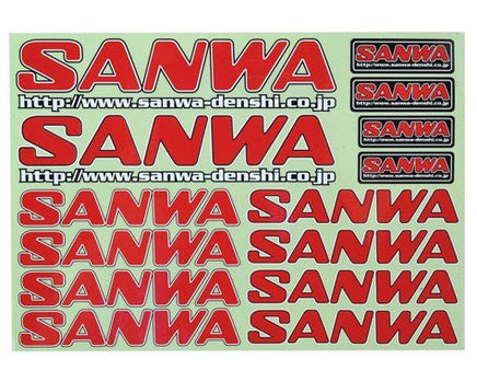 SANWA - Sanwa Decal - Red - Hobby Recreation Products