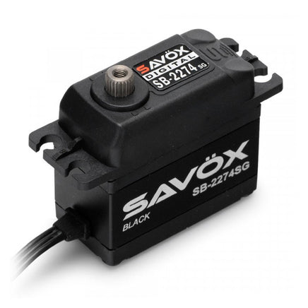 Savox - Black Edition High Voltage Brushless Digital Servo 0.080sec / 347.2oz @ 7.4V - Hobby Recreation Products