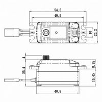 Savox - Low Profile Digital Servo with Soft Start, 0.09sec / 125oz @ 6V - Hobby Recreation Products