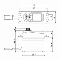 Savox - Standard Size Coreless Digital Servo with Soft Start, 0.08sec / 166.6oz @ 6V - Hobby Recreation Products