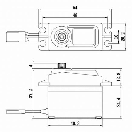Savox - Standard Size Coreless Digital Servo with Soft Start, .08/166 @ 6V - Hobby Recreation Products