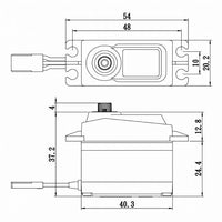 Savox - Standard Size Coreless Digital Servo with Soft Start, .15/277 @ 6V - Hobby Recreation Products