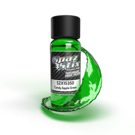 Spaz Stix - Candy Apple Green Airbrush Ready Paint, 2oz Bottle - Hobby Recreation Products