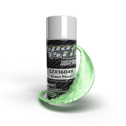 Spaz Stix - Green Pearl Aerosol Paint, 3.5oz Can - Hobby Recreation Products