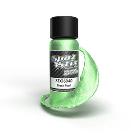 Spaz Stix - Green Pearl Airbrush Ready Paint, 2oz Bottle - Hobby Recreation Products