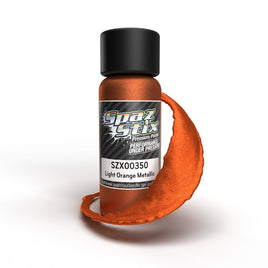 Spaz Stix - Light Orange Metallic Airbrush Ready Paint, 2oz Bottle - Hobby Recreation Products