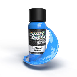 Spaz Stix - Solid Sky Blue Airbrush Ready Paint, 2oz Bottle - Hobby Recreation Products