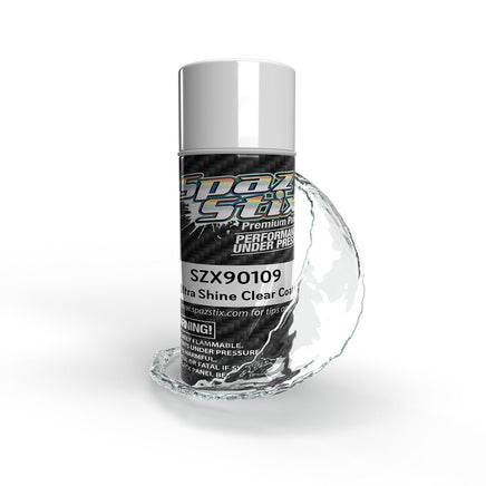 Spaz Stix - Ultra Shine Clear Acrylic Enamel, Aerosol, 3.5 oz - Hobby Recreation Products