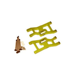 ST Racing Concepts - Aluminum Front A-Arm Set with Lock-Nut Hinge-Pins for Traxxas Drag Slash/Bandit, Green - Hobby Recreation Products