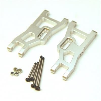 ST Racing Concepts - Aluminum Heavy Duty Front Suspension Arms w/ Lock-Nut Hinge-Pins, for Rustler/Stampede/Slash, Silver - Hobby Recreation Products