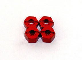 ST Racing Concepts - ALUMINUM HEX ADAPTER TRAXXAS RED - Hobby Recreation Products