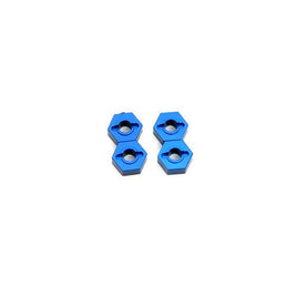 ST Racing Concepts - ALUMINUM HEX ADAPTERS FOR SLASH 4X4 (BLUE) - Hobby Recreation Products