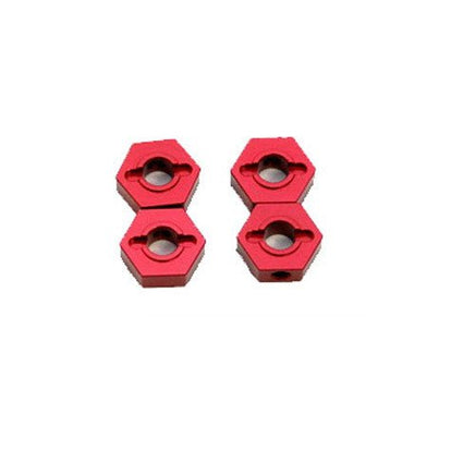 ST Racing Concepts - ALUMINUM HEX ADAPTERS FOR SLASH 4X4 (RED) - Hobby Recreation Products