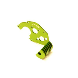 ST Racing Concepts - Aluminum Motor Plate with Built-In Heatsink, Green, for Axial SCX24 - Hobby Recreation Products