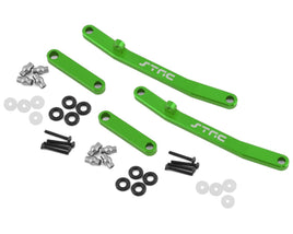 ST Racing Concepts - Aluminum Steering Linkage Kit, Front and Rear, for Axial AX24, Green - Hobby Recreation Products