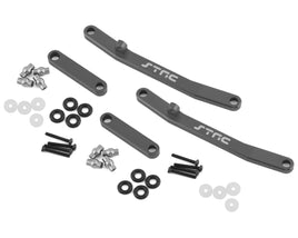ST Racing Concepts - Aluminum Steering Linkage Kit, Front and Rear, for Axial AX24, Gun Metal - Hobby Recreation Products