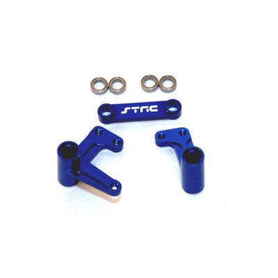 ST Racing Concepts - BELLCRANK SET WITH BEARINGS (BLUE) SLASH/ RUSTLER/ BANDIT - Hobby Recreation Products
