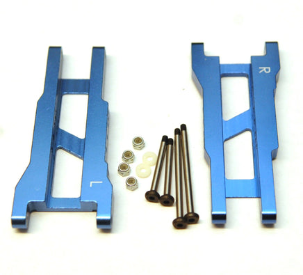 ST Racing Concepts - Blue Heavy Duty Rear Suspension Arm Kit w/ Lock-Nut Hinge-Pins, for Traxxas Rustler/Stampede 2WD - Hobby Recreation Products