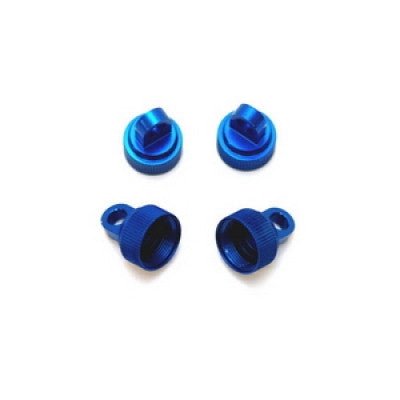 ST Racing Concepts - Blue Upper Shock Caps-Traxxas CNC Machined Alum 4pc Blue - Hobby Recreation Products