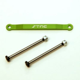 ST Racing Concepts - CNC Aluminum Front Hingepin Brace Kit w/Lock-nut Style Hingepins (Green) Rustler/Bigfoot/Stam - Hobby Recreation Products