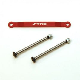 ST Racing Concepts - CNC Aluminum Front Hingepin Brace Kit w/Lock-nut Style Hingepins (Red) Rustler/Bigfoot/Stam - Hobby Recreation Products