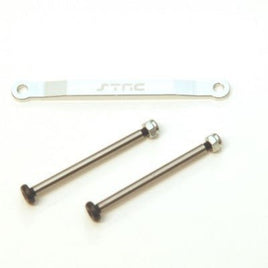 ST Racing Concepts - CNC Aluminum Front Hingepin Brace Kit w/Lock-nut Style Hingepins (Silver) Rustler/Bigfoot/Stam - Hobby Recreation Products