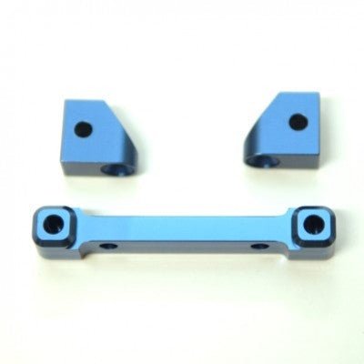 ST Racing Concepts - CNC Machined Aluminum Front Hinge-pin Mounts (3 pcs) for Traxxas 4Tec 2.0 (Blue) - Hobby Recreation Products