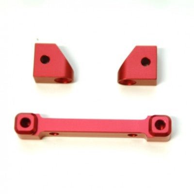 ST Racing Concepts - CNC Machined Aluminum Front Hinge-pin Mounts (3 pcs) for Traxxas 4Tec 2.0 (Red) - Hobby Recreation Products