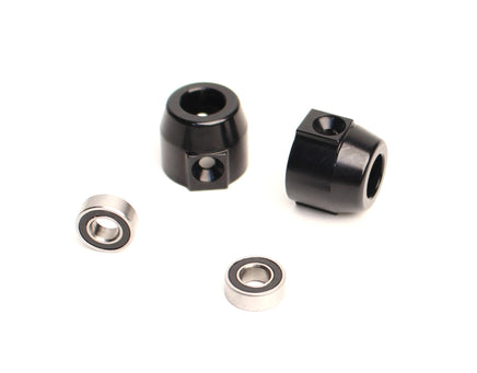 ST Racing Concepts - CNC Machined Aluminum Rear Lock-Out w/5x11mm Oversized Bearings for Vaterra Ascender (1 pair) Black - Hobby Recreation Products