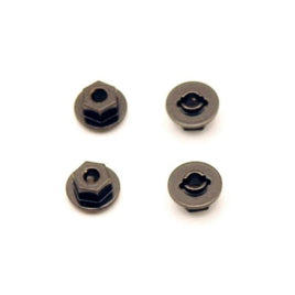 ST Racing Concepts - CNC Machined Brass +1mm Weighted Hex Adapters for Traxxas TRX-4M (Black, 4 pcs) - Hobby Recreation Products