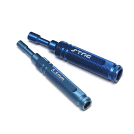 ST Racing Concepts - CNC Machined one-piece Aluminum 5.5/7.0mm Nut Driver Combo Pack (Blue) - Hobby Recreation Products