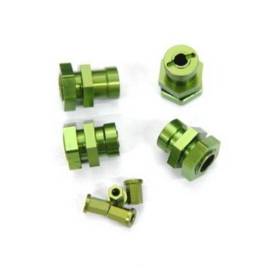 ST Racing Concepts - Machined Aluminum 17mm Hex Conversion Kit, Green, for Traxxas Slash/Stempede/Rustler/Bandit - Hobby Recreation Products