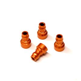 ST Racing Concepts - Orange Upper Shock Mount Bushing, for Associated DR10, CNC Machined Aluminum (4pcs) - Hobby Recreation Products